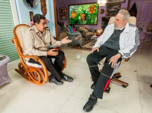 Fidel Castro y Nicolás Maduro