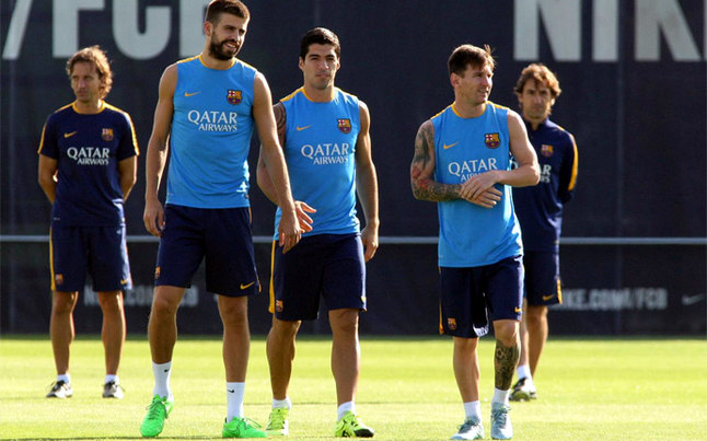 La plantilla se conjura para la remontada La plantilla se conjura para la remontada