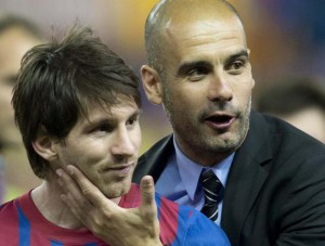 Guardiola y Messi