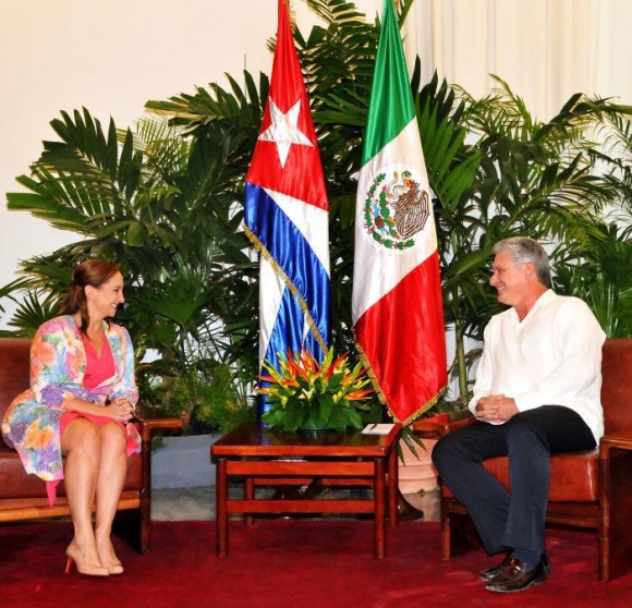 Recibió Díaz-Canel a Canciller de México Recibió Díaz-Canel a Canciller de México