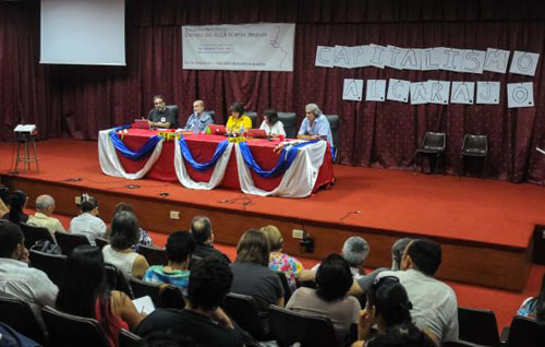 CUBA-LA HABANA-REALIZAN ENCUENTRO HEMISFÉRICO DERROTA DEL ALCA 10 AÑOS DESPUÉS