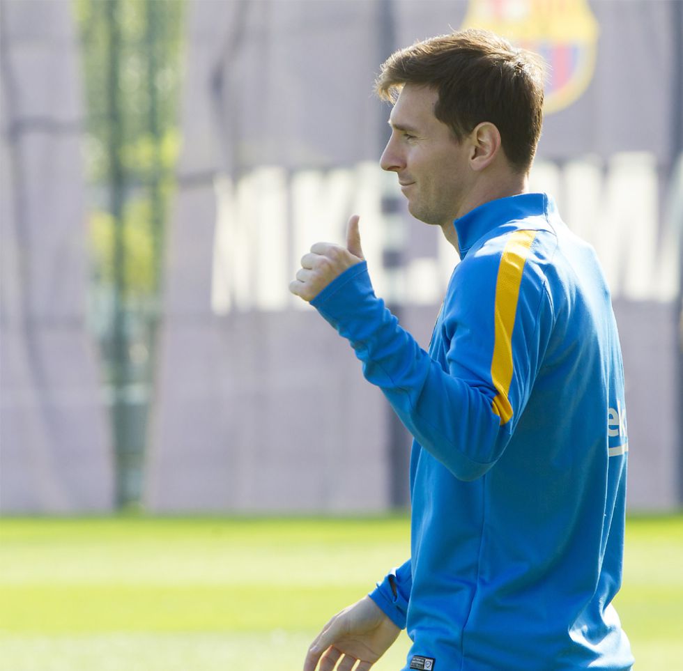 Messi apura sus opciones: ya corre y toca balón Messi apura sus opciones: ya corre y toca balón