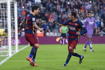 Neymar y luis Suarez