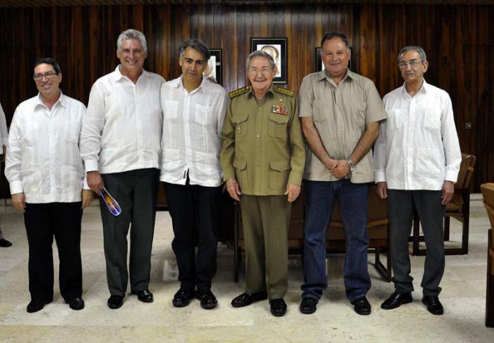 Recibió Raúl al Presidente del Partido Progresista chileno Recibió Raúl al Presidente del Partido Progresista chileno