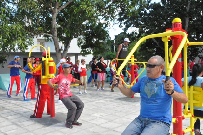 Nuevo gimnasio biosaludable. Foto/Rafael Martínez Arias