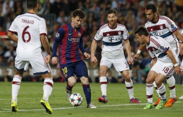 Lionel Messi contra el Bayern