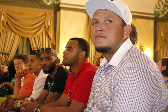 Miguel Cabrera, Nelson Cruz, Alexei Ramírez, Jon Jay y Clayton Kershaw