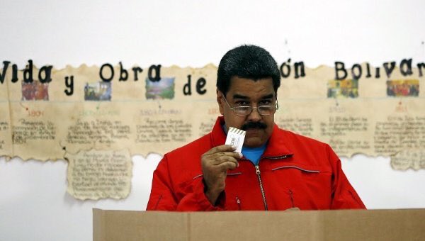 Nicolás Maduro, votaciones Venezuela 1
