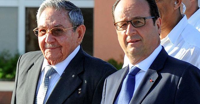 Raúl Castro  Ruz es Francia