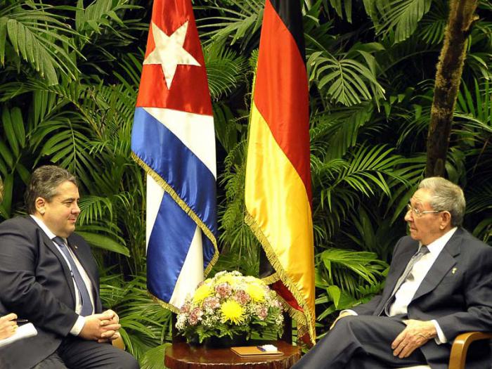 Raúl Castro y Sigmar Gabriel