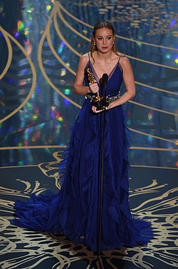 Brie Larson ganó el Oscar como Mejor Actriz por la película 'Room' (AFP)