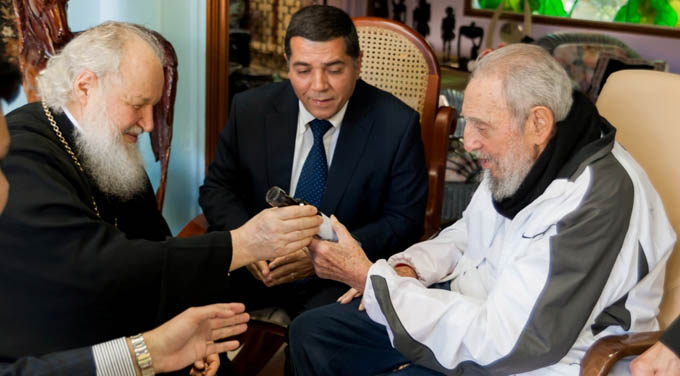 Fidel y el Patriarca Kirill