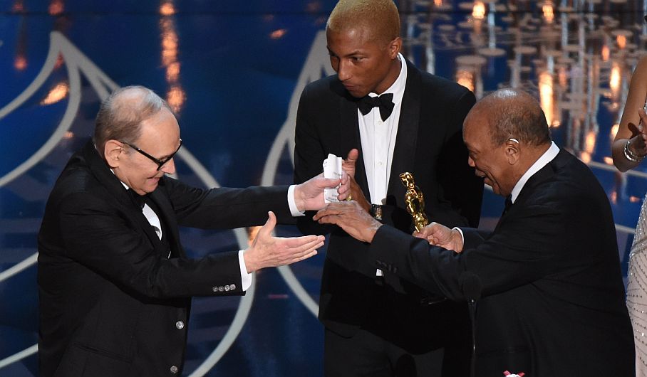 Mejor Banda Sonora se lo llevó Ennio Morricone por 'Los 8 más odiados' (AFP)
