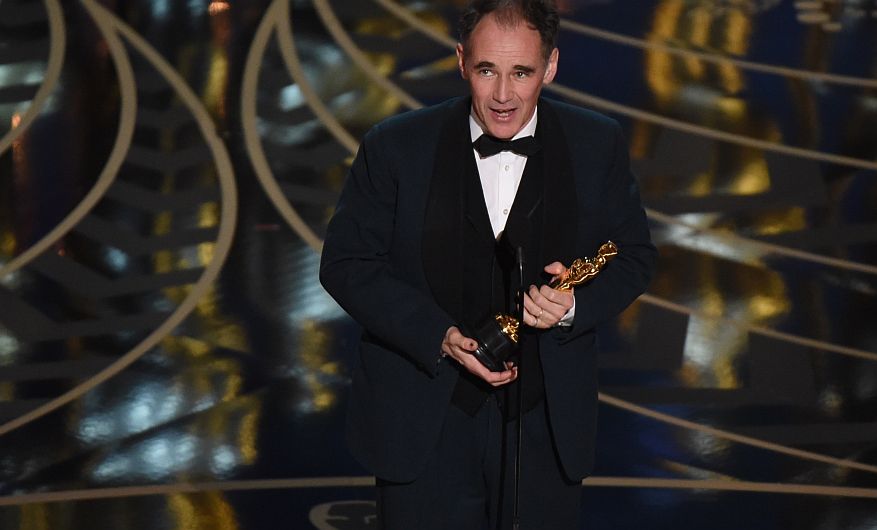 Mejor actor de reparto lo ganó el artista británico Mark Rylance por Puente de Espías (AFP)