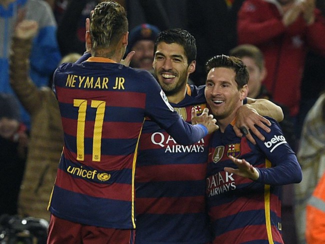 Neymay, Suarez y Messi