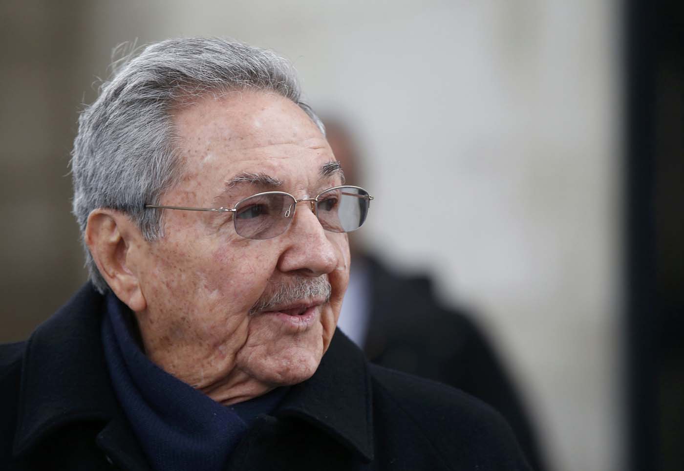 Cuba's President Raul Castro attends a ceremony at the Tomb of the Unknown Soldier at the Arc de Triomphe in Paris