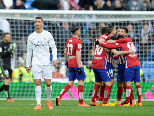 Cristiano, tras el gol de Griezmann. FOTO/ Denis Doyle