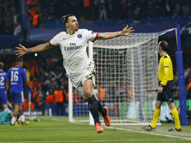 Ibrahimovic, autor del segundo del PSG y dio la asistencia del primero. FOTO/ Eddie Keogh