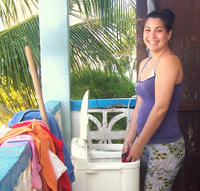 Marianela Rodríguez, una de las dos fareras de Cuba./Foto de Rafael Cruz.