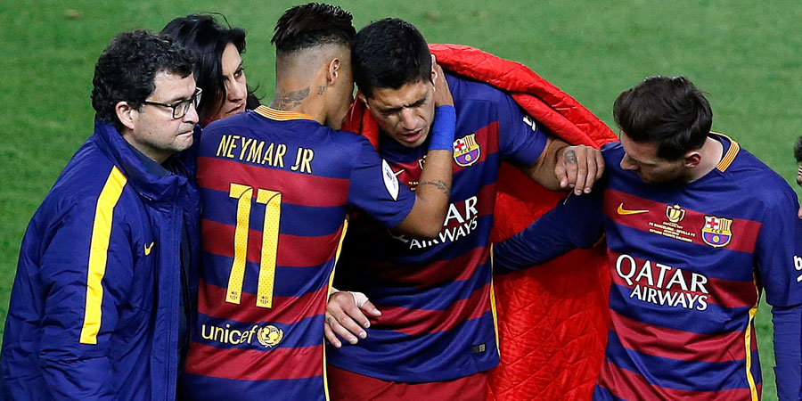 Suárez, lesionado, no podrá empezar la Copa América Suárez, lesionado, no podrá empezar la Copa América