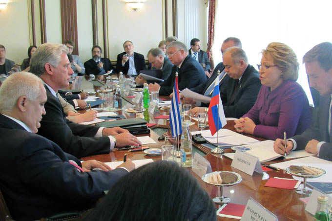 Primer vicepresidente cubano en Rusia