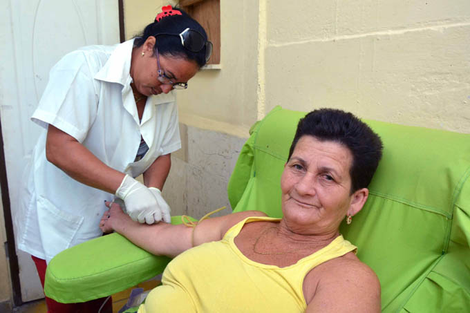 Arelys Guerra, donante voluntaria de sangre