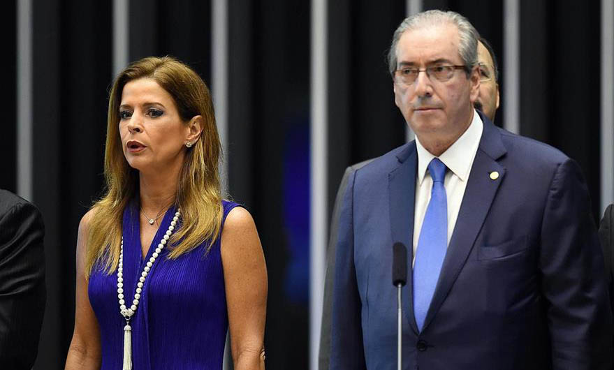 Claudia Cordeiro Cruz y Eduardo Cunha