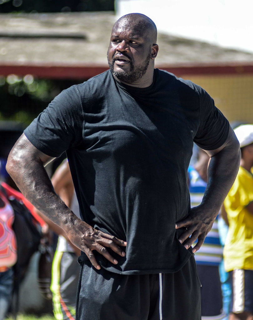LA HABANA-COMPARTE EXPERIENCIAS SHAQUILLE O'NEAL CON NIÑOS CUBANOS
