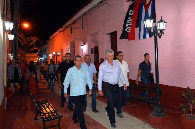 CUBA-INAUGURA DÍAZ-CANEL OBRAS SOCIALES EN SANCTI SPÍRITUS