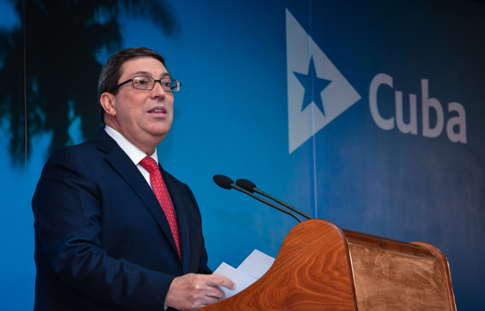 LA HABANA-PRESENTA BRUNO RODRIGUEZ INFORME DE CUBA CONTRA EL BLO