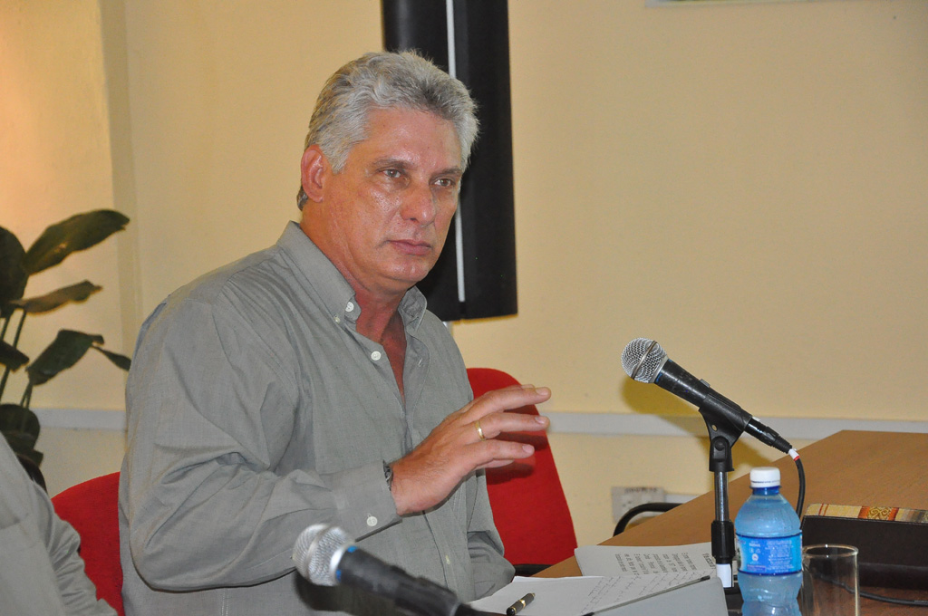 Miguel Díaz-Canel en La Demajagua, Bayamo