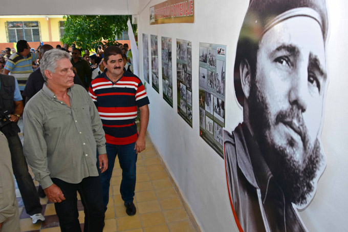 CUBA-VISITA MIGUEL DÍAZ-CANEL BERMÚDEZ LA UNIVERSIDAD DE GRANMA