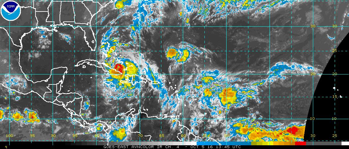 Matthew se mueve sobre los mares al norte cercano a la región oriental (Aviso Nro 35, 12:00 pm) Matthew se mueve sobre los mares al norte cercano a la región oriental (Aviso Nro 35, 12:00 pm)