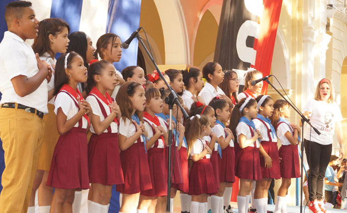 El coro Ismaelillo en la conmemoración de la caravana de la libertad / Foto Luis Carlos Palacios