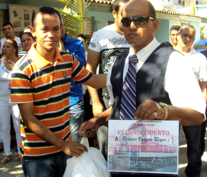 Reinier Vargas Reyes, estimulado FOTO/Orlando Fombellida Claro