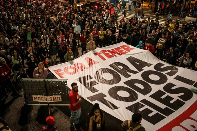 Marcha de Trabajadores ocupará Brasilia para exigir ¡Fuera Temer! Marcha de Trabajadores ocupará Brasilia para exigir ¡Fuera Temer!