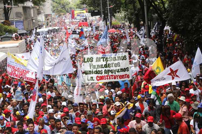 Pueblo de Venezuela manifestará respaldo a proceso constituyente Pueblo de Venezuela manifestará respaldo a proceso constituyente