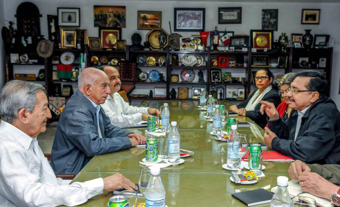 Recibió Machado a Secretario General del FMLN Recibió Machado a Secretario General del FMLN