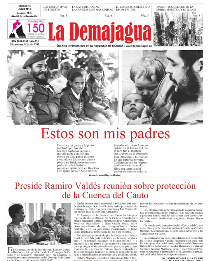 Edición impresa 1390 del semanario La Demajagua, sábado 16 de junio de 2018 Edición impresa 1390 del semanario La Demajagua, sábado 16 de junio de 2018