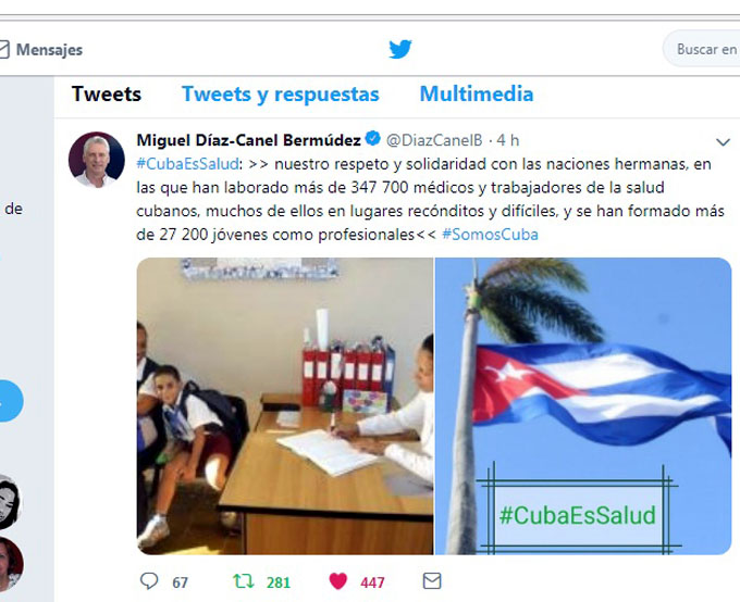 Resalta Díaz-Canel logros en salud infantil y colaboración médica Resalta Díaz-Canel logros en salud infantil y colaboración médica