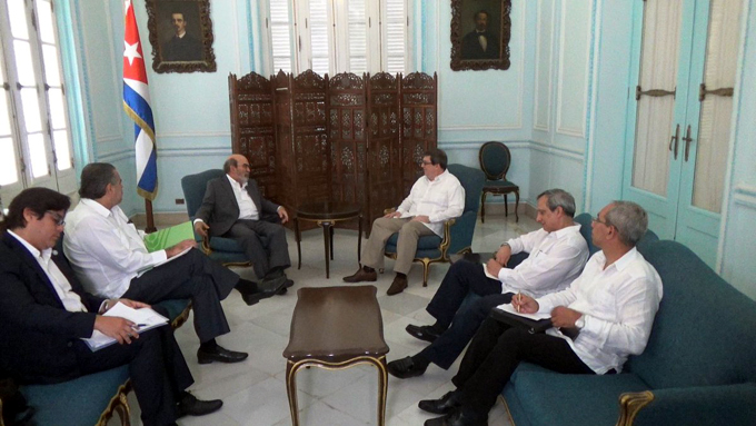 Recibe canciller de Cuba a director general de la FAO Recibe canciller de Cuba a director general de la FAO