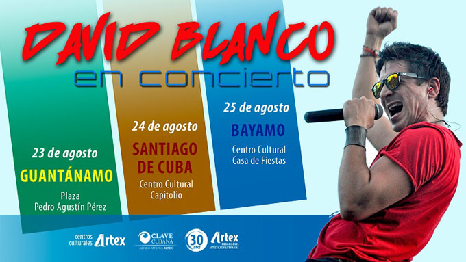 Actuará David Blanco en centro cultural de Artex Actuará David Blanco en centro cultural de Artex
