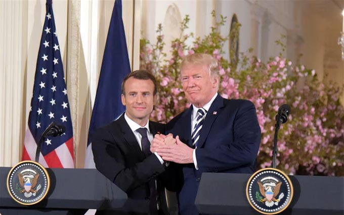 Macron y Trump monopolizan cumbre del G-7 Macron y Trump monopolizan cumbre del G-7