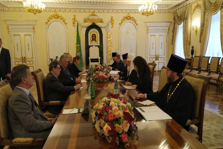 Presidente de Cuba se reunió con Patriarca Kirill en Moscú Presidente de Cuba se reunió con Patriarca Kirill en Moscú