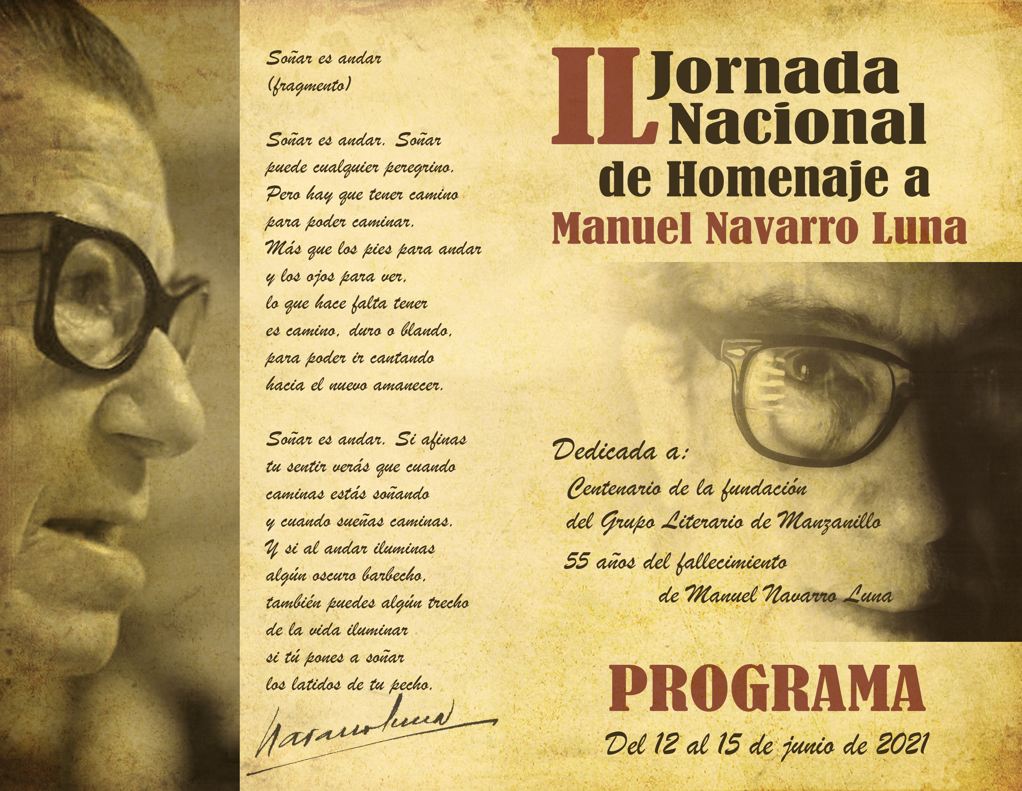 Inicia homenaje a Manuel Navarro Luna Inicia homenaje a Manuel Navarro Luna