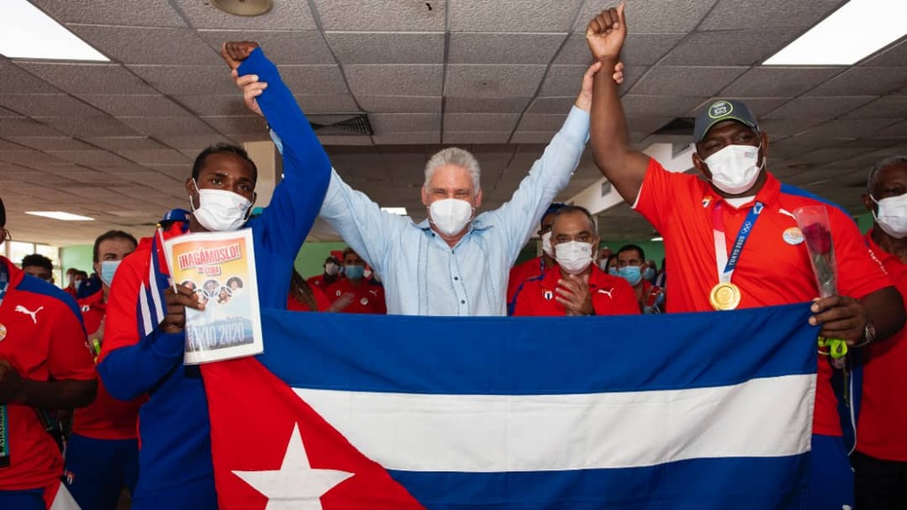 Los deportistas cubanos realizaron una hazaña, afirma Díaz-Canel Los deportistas cubanos realizaron una hazaña, afirma Díaz-Canel