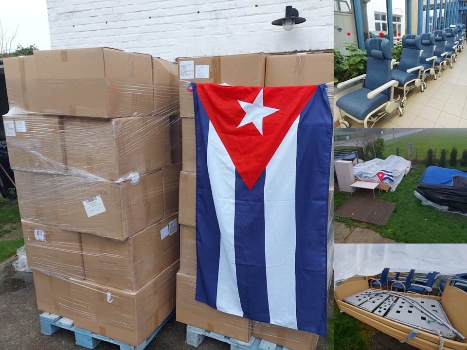 Alistan en Bélgica contenedor con ayuda médica para Cuba Alistan en Bélgica contenedor con ayuda médica para Cuba