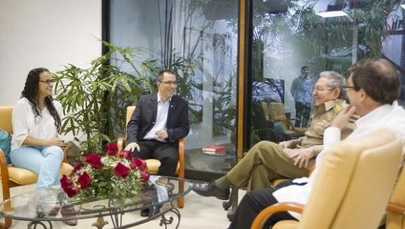 Recibió Raúl a Jorge Arreaza Recibió Raúl a Jorge Arreaza
