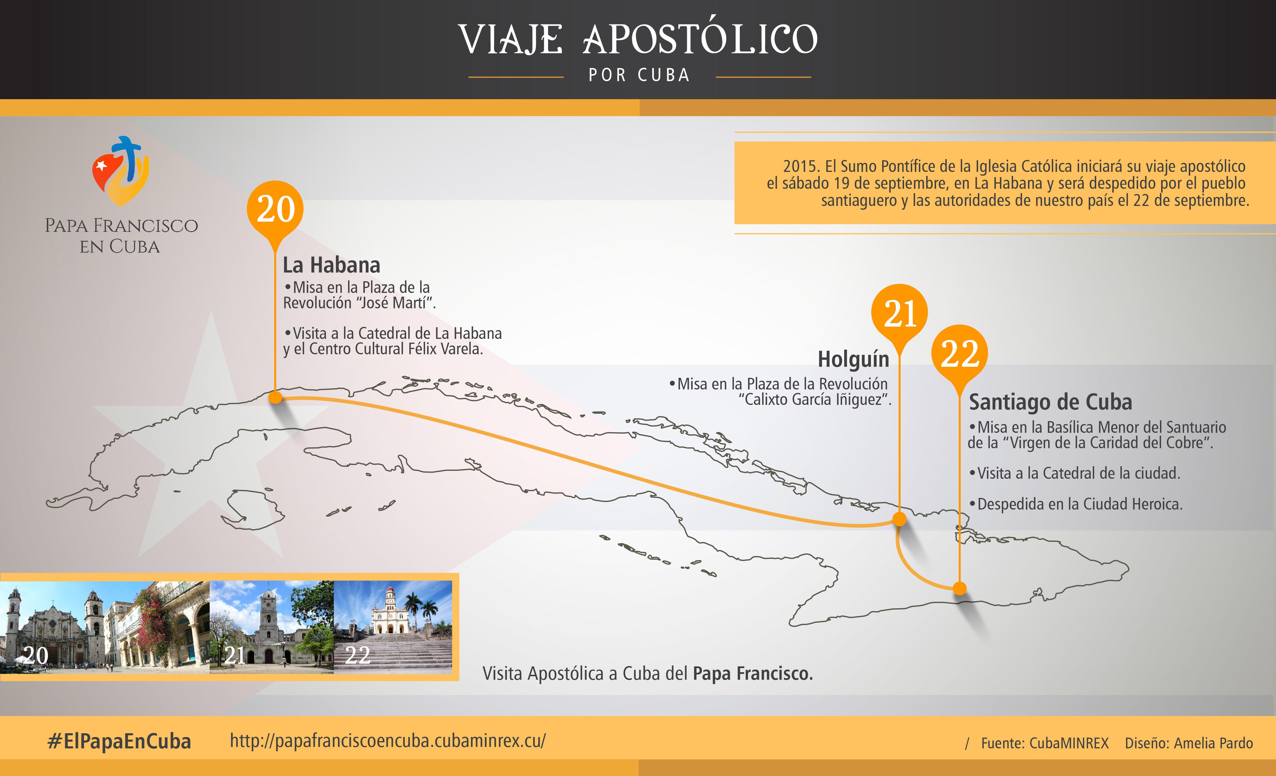 Activan sitio web oficial para la visita del papa Francisco a Cuba Activan sitio web oficial para la visita del papa Francisco a Cuba