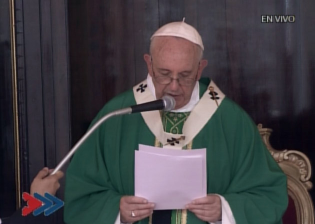 El Papa Francisco envía mensaje de paz a Colombia El Papa Francisco envía mensaje de paz a Colombia